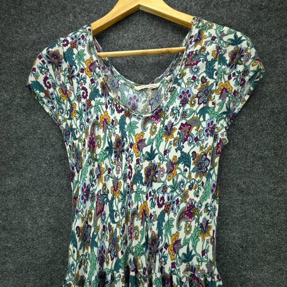 **SOLD**Soft Surroundings Kara Maxi Floral Dress Large Tiered Boho Cottagecore - Picture 2 of 14